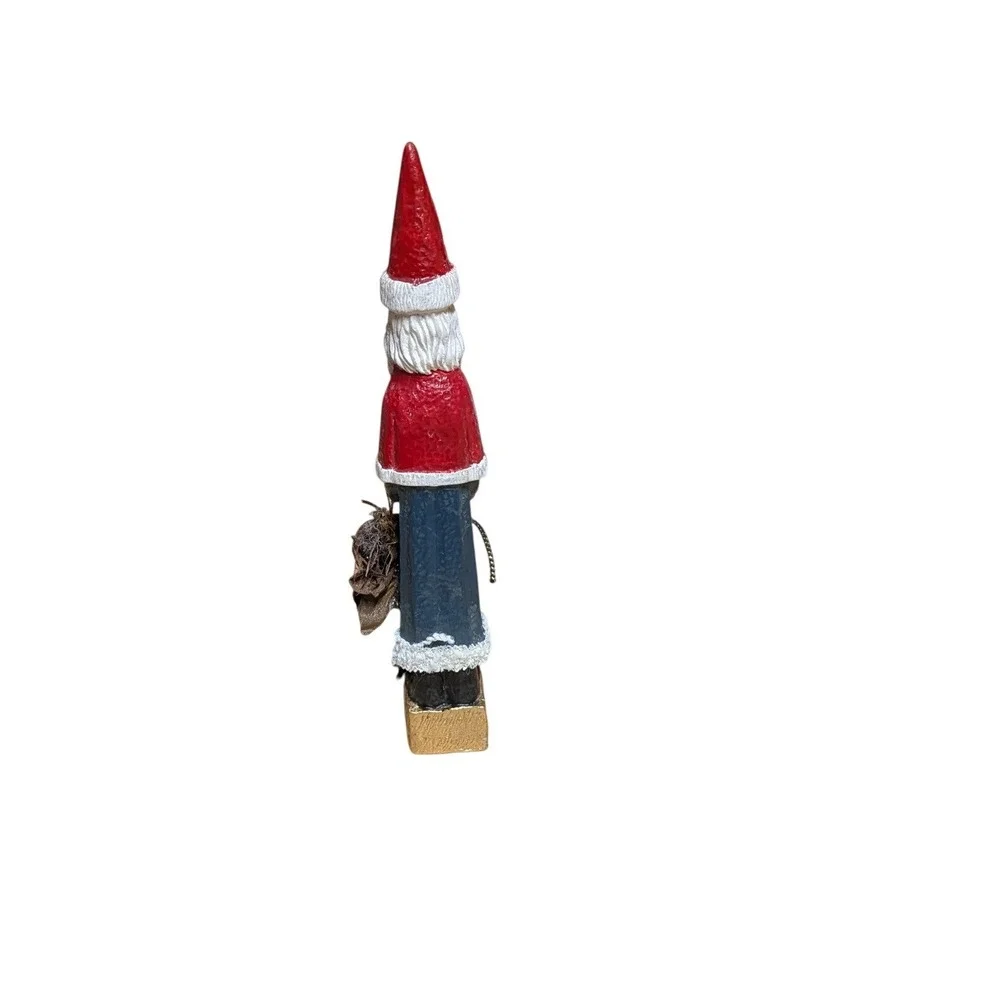Vintage Belsnickle Santa Figurine Father Christmas Folk Art 7.5